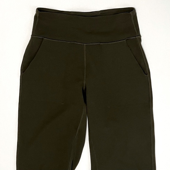 Lululemon Align Jogger Crop 23" 4/XS Dark Olive Green Cropped Pants Leggings OG - Picture 4 of 16
